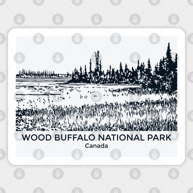 Wood Buffalo National Park - Canada Magnet by Lakeric